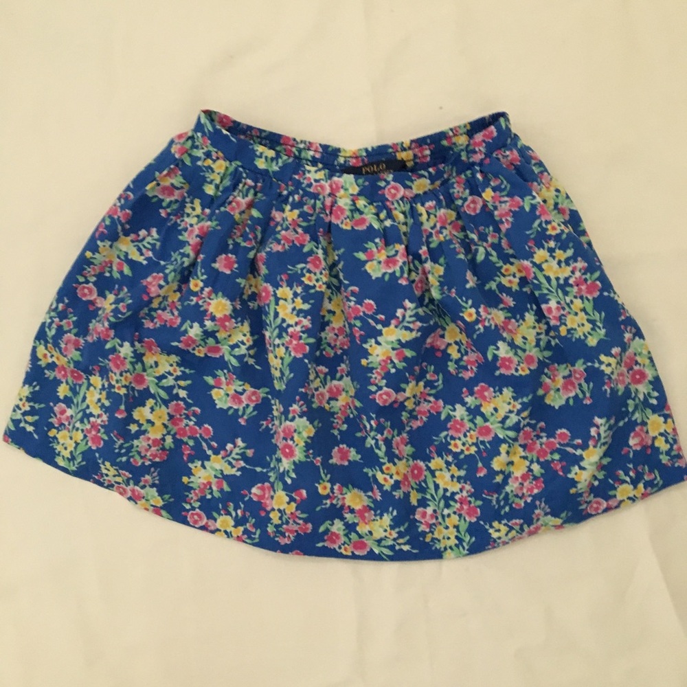 Polo Ralph Lauren Blue Floral Skirt